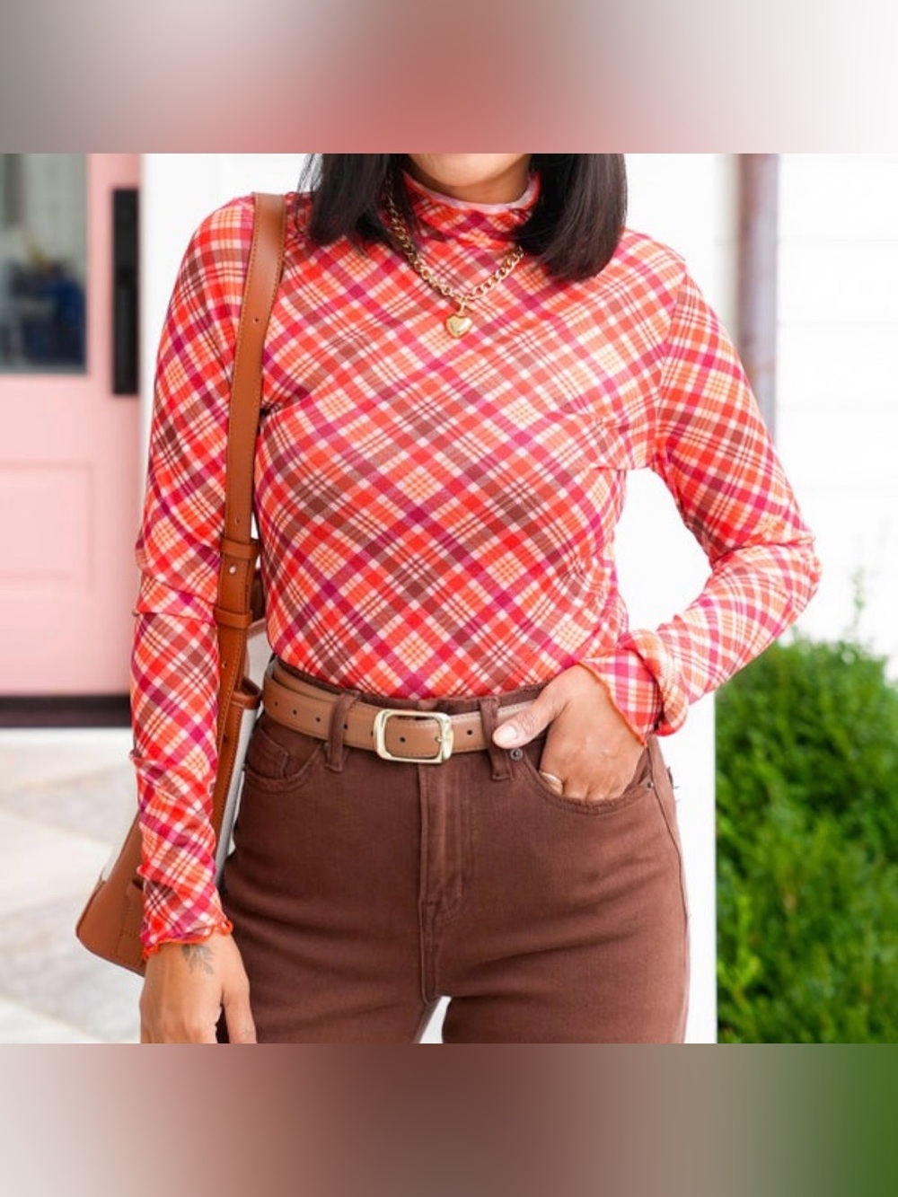Jess Lea Plaid Mesh